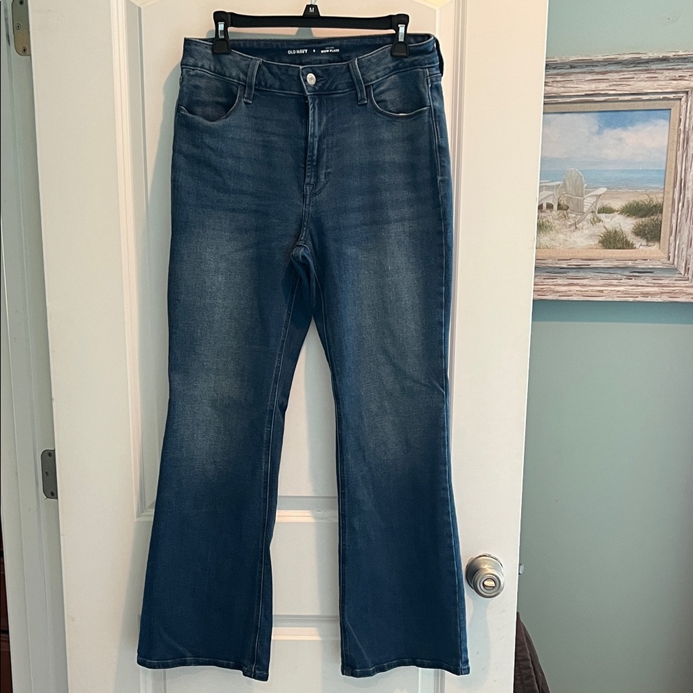 Old Navy Women's Flare Jeans - Indigo Blue